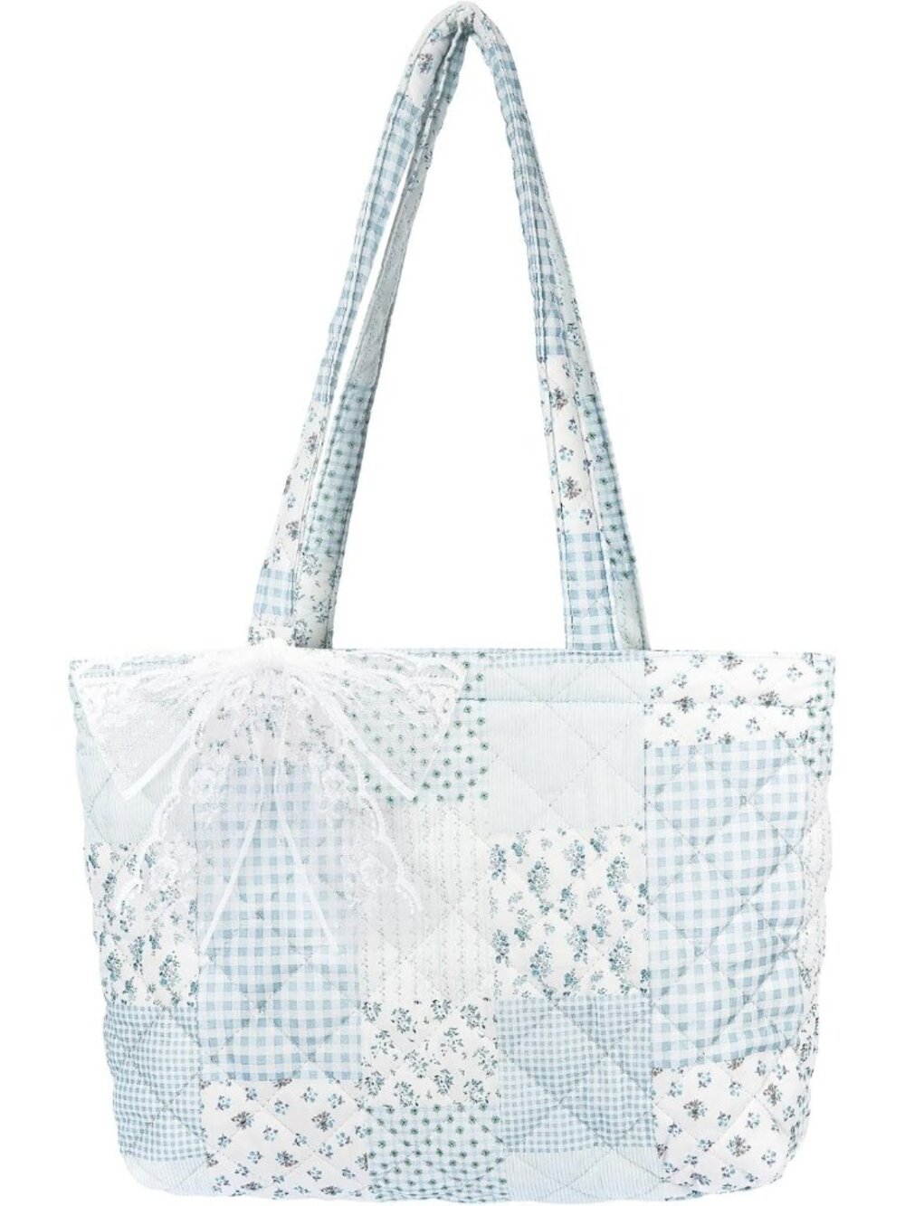 Lightweight Floral Quilted Tote Bag for Women | Soft Shoulder Purse for Travel